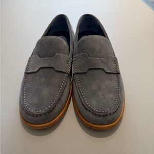 Gray Suede Women's Moccasins